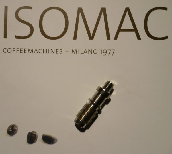 Shaft / stem - chrome- for steam valve Itala Isomac