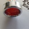 ISOMAC  red lamp LED neon  with chrome ferrule Isomac  000233