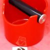 Joe Frex Knock Box Basic Red for Barista 4″with food grade silicone knock bar