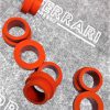 FLAT RED SILICONE GASKET LA SPAZIALE Sold in pairs of 2 gaskets