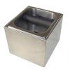 COFFEE WASTE KNOCK OUT BOX IN BRUSHED S/STEEL SURROUND